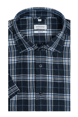 Фото рубашки Прямой силуэт Рубашка SEIDENSTICKER, цвет синий